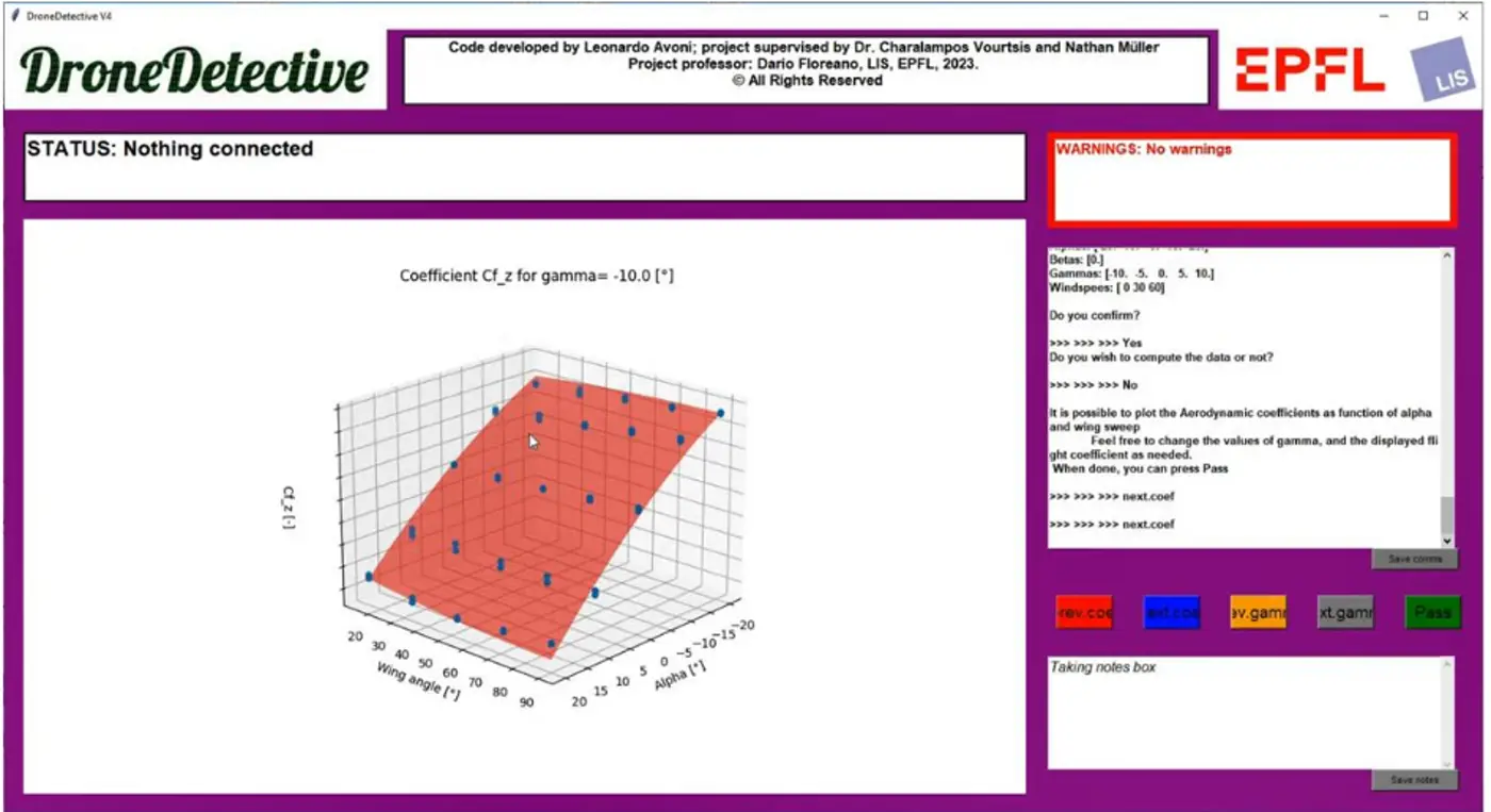 DroneDetective software interface
