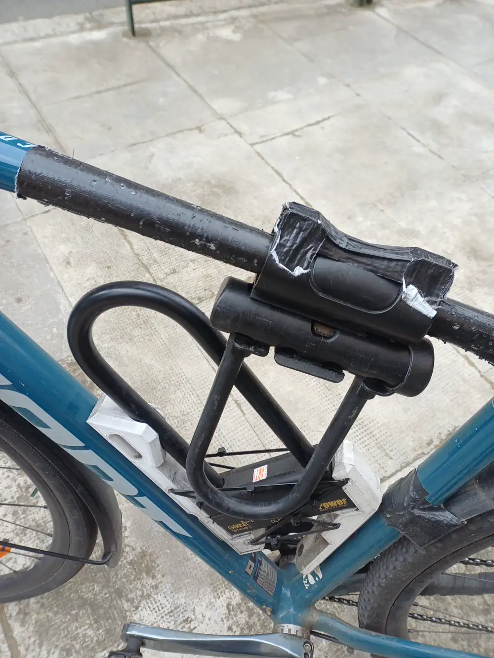 Bike lock holder with both locks