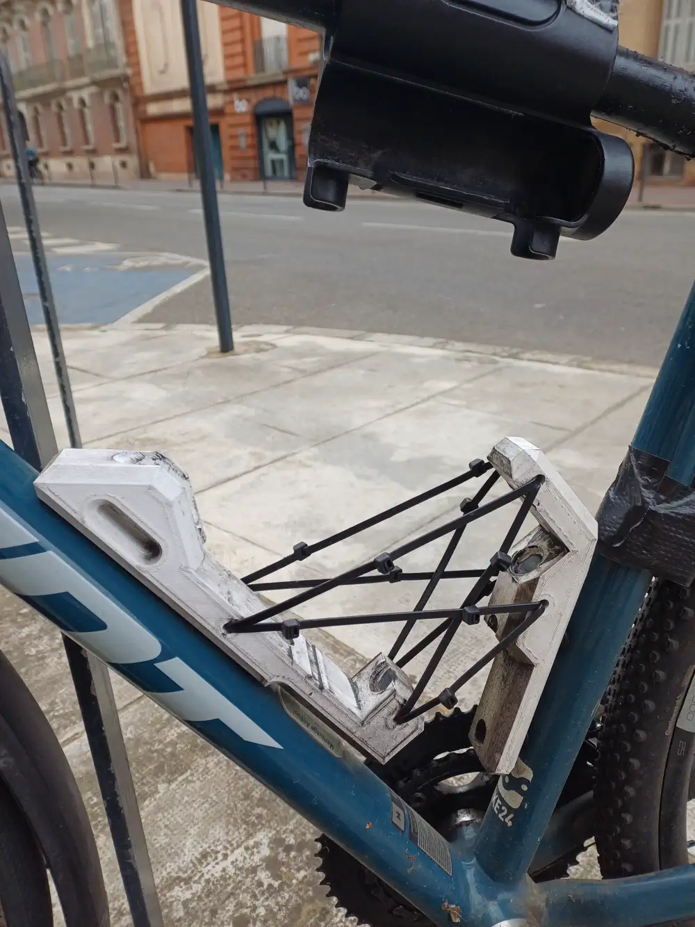 Bike lock holder without locks