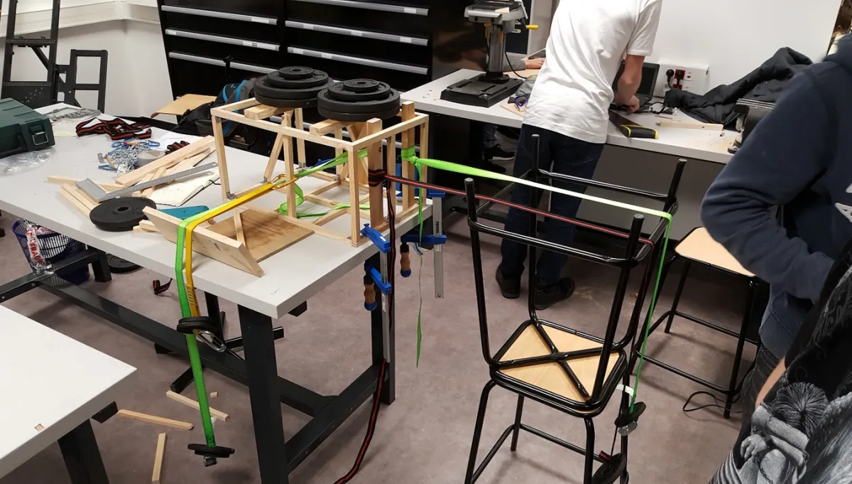Load testing on the scale model